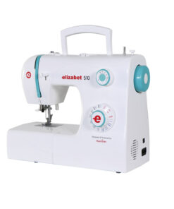 چرخ خیاطی خانگی کاچیران مدل Elizabet 510 Plus با 32 مدل دوخت متنوع، بازوی آزاد برای دوخت آسان سرآستین و آستین، سوزن‌نخ‌کن، اهرم کشش نخ خودکار، بدنه آلومینیومی سبک و کلیدهای ایمنی