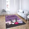 فرش پارچه‌ای مدل کرومی کد kuromi 357