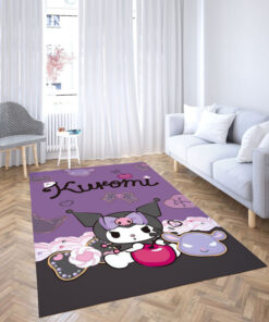فرش پارچه‌ای مدل کرومی کد kuromi 357