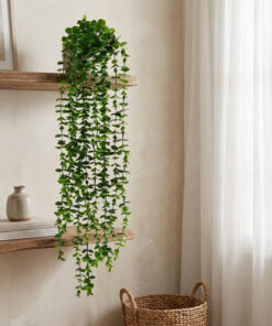 دسته گل مصنوعی آبشار مدل 486 با طراحی طبیعی، جنس پلاستیک مقاوم، ابعاد 80x20x5 سانتی‌متر و وزن سبک مناسب تزیین میز، قفسه و محیط‌های مختلف