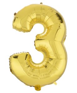 بادکنک فویلی هپی شو مدل Three سایز 32 اینچ