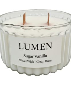 شمع دستساز معطر مدل lumen با رایحه وانیل زمان اتمام ۴۰ ساعت