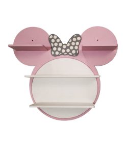 شلف دیواری اتاق کودک طرح میکی موس مدل MKids51-Pink