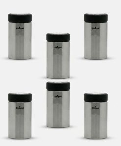 جا ادویه یونیک مدل استیل کد 4490 مجموعه 6 عددی