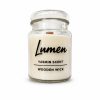 شمع دست‌ساز معطر مدل LUMEN-05 با رایحه گل یاسمن زمان اتمام 40 ساعت