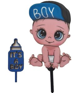 تاپر تزیین کیک بهگز مدل Boys مجموعه 2 عددی