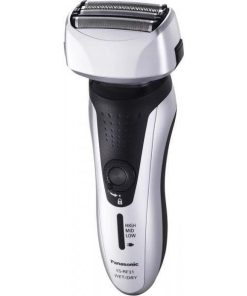 ماشین اصلاح موی صورت پاناسونیک مدل ES-RF31 با قابلیت اصلاح خشک و مرطوب، تنظیم خودکار سرعت موتور، چهار تیغه، حرکت سری در چند جهت، تیغه از آلیاژ نقره و استیل ضد زنگ، باتری قابل شارژ، مقاوم در برابر آب و لغزش