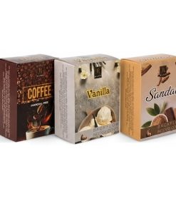 عود رامو مدل آبشاری رایحه چوب صندل و وانیل و قهوه ۳ بسته 10 عددی